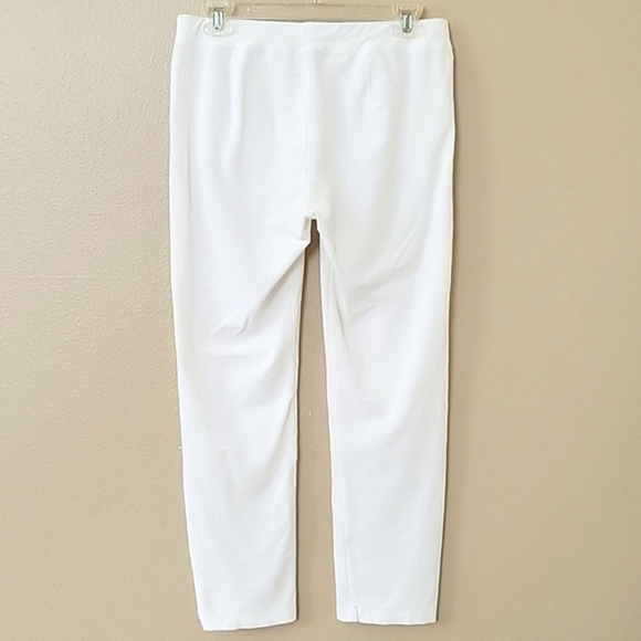 Eileen Fisher White System Washable Stretch Crepe Slim Ankle Pant - Size Small - Picture 5 of 8